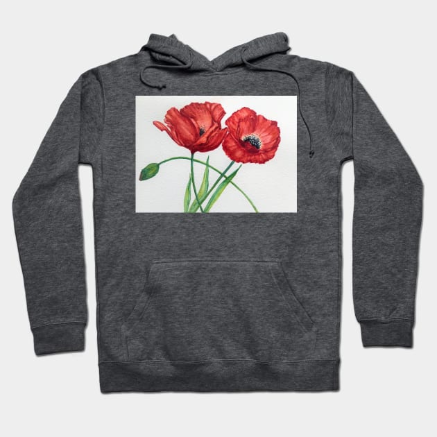 Poppies Hoodie by Tstafford